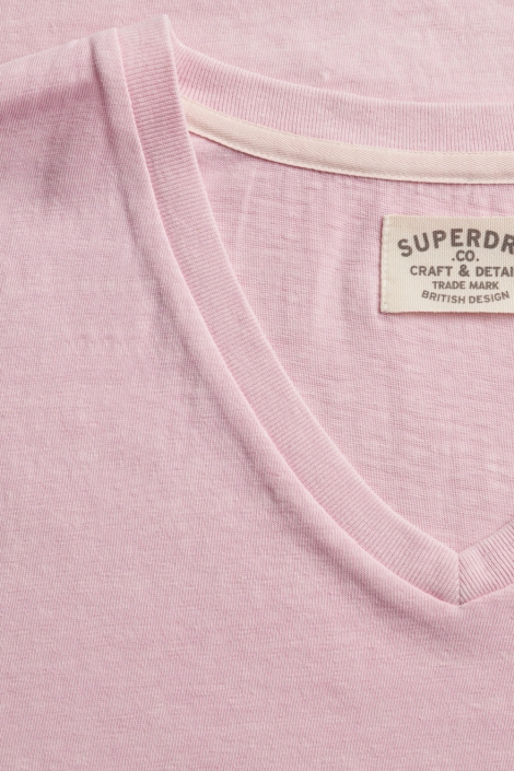 Superdry roze heren t-shirt | Kleurstaal