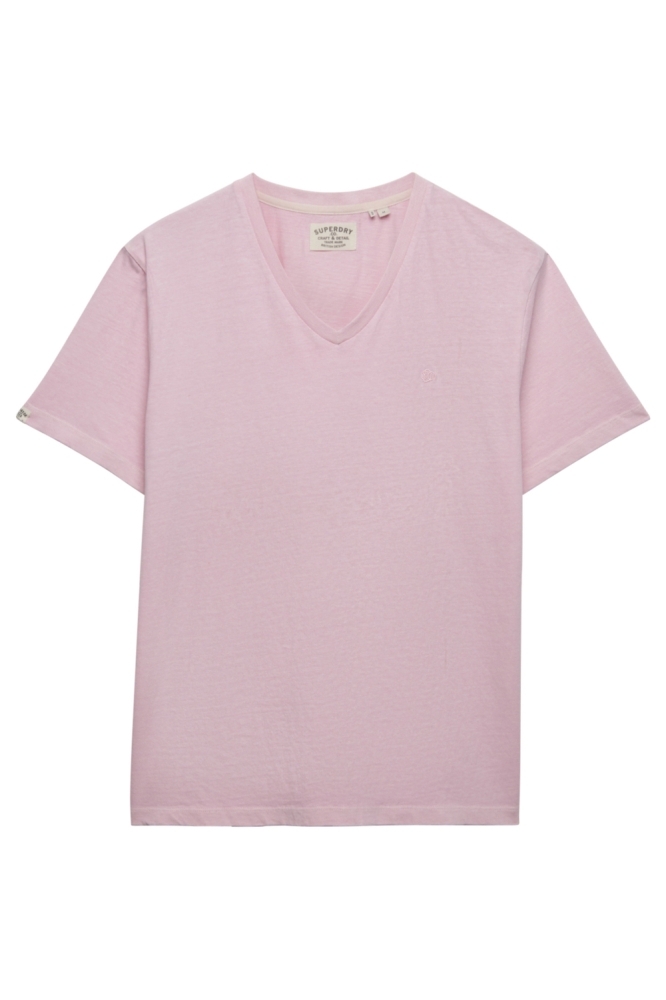 Superdry roze heren t-shirt | Vooraanzicht