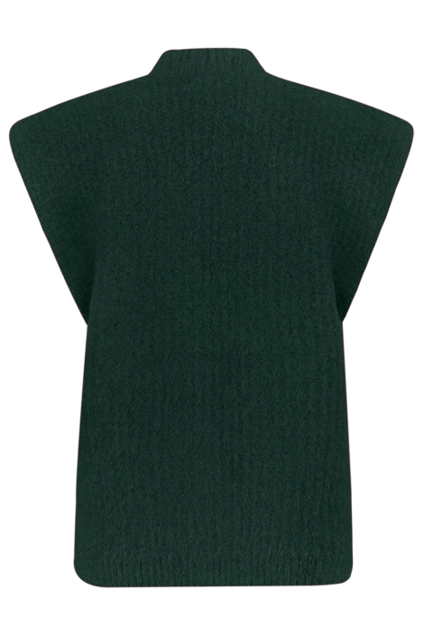 Geisha groene dames gilet | Achteraanzicht