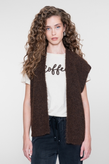 Geisha Vest GILET 64534 29 dark brown