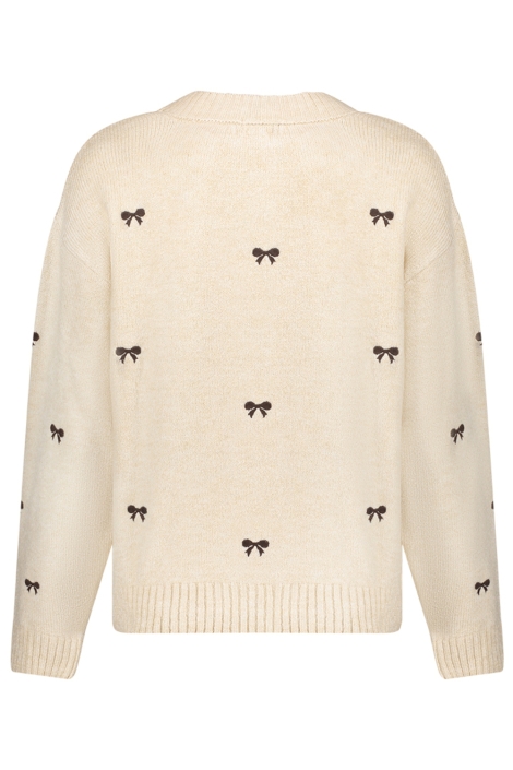 Geisha beige dames trui | Achteraanzicht