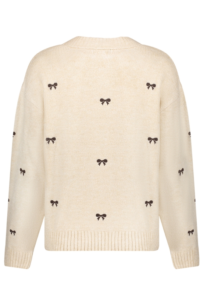 Geisha beige dames trui | Achteraanzicht