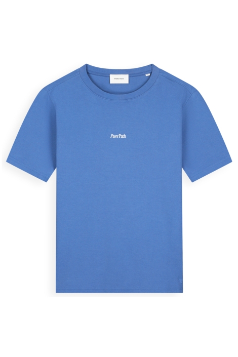 Pure Path blauwe heren t-shirt | Vooraanzicht