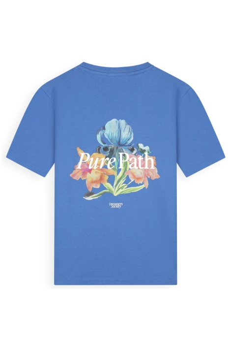 Pure Path blauwe heren t-shirt | Achteraanzicht
