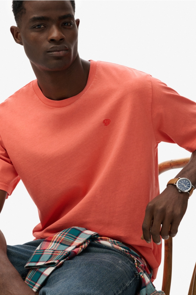 Superdry paarse heren t-shirt | Vooraanzicht