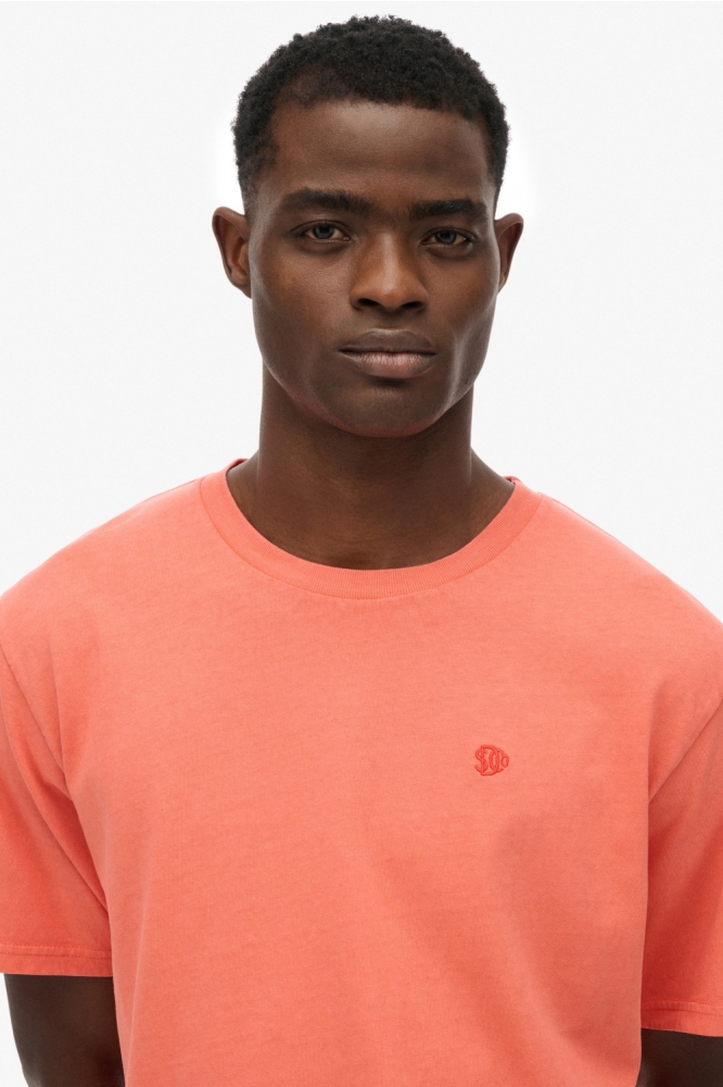 Superdry paarse heren t-shirt | Close up