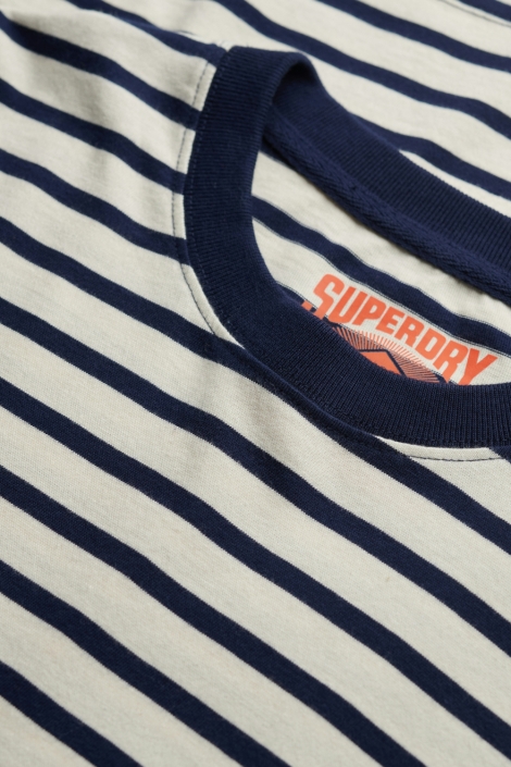 Superdry witte heren t-shirt | Close up