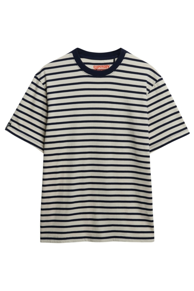 Superdry witte heren t-shirt | Vooraanzicht