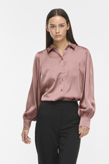 Vila Blouse VIENNA RAVENNA L/S BALLOON SHIRT - 14107462 Nostalgia Rose