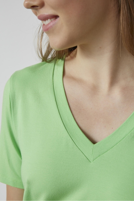 SisterS point groene dames t-shirt | Close up