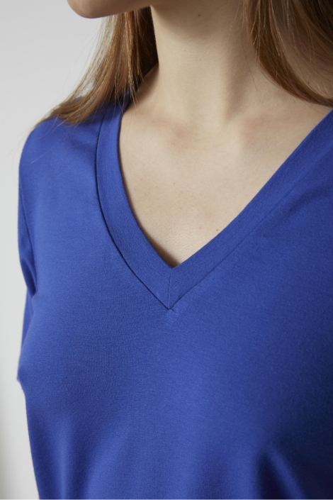 SisterS point blauwe dames t-shirt | Close up