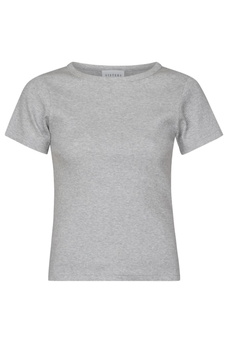 SisterS point grijze dames t-shirt | Vooraanzicht
