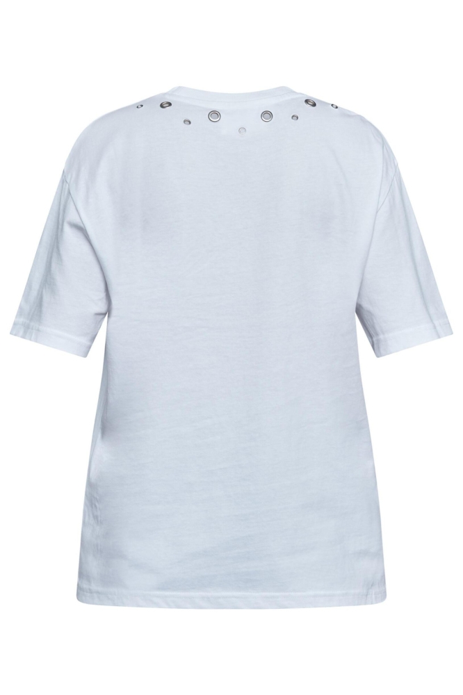 SisterS point witte dames t-shirt | Achteraanzicht
