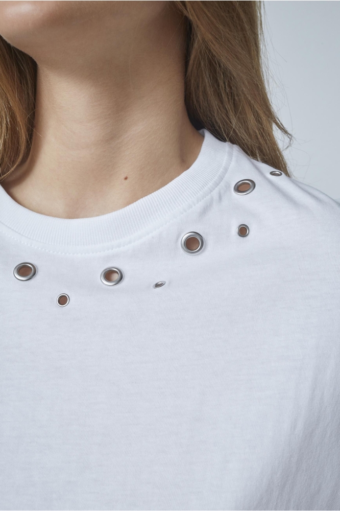 SisterS point witte dames t-shirt | Close up