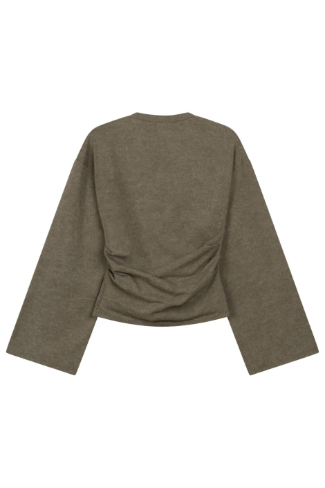 Refined Department groene dames t-shirt | Achteraanzicht