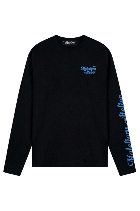 Malelions zwarte heren t-shirt | Vooraanzicht