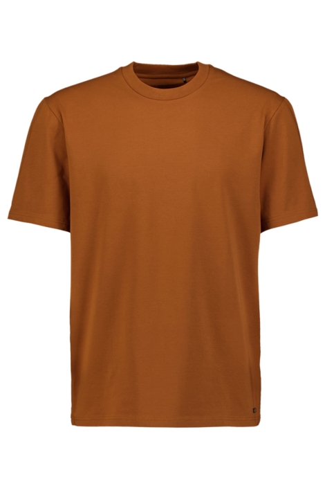 NO-EXCESS bruine heren t-shirt | Vooraanzicht