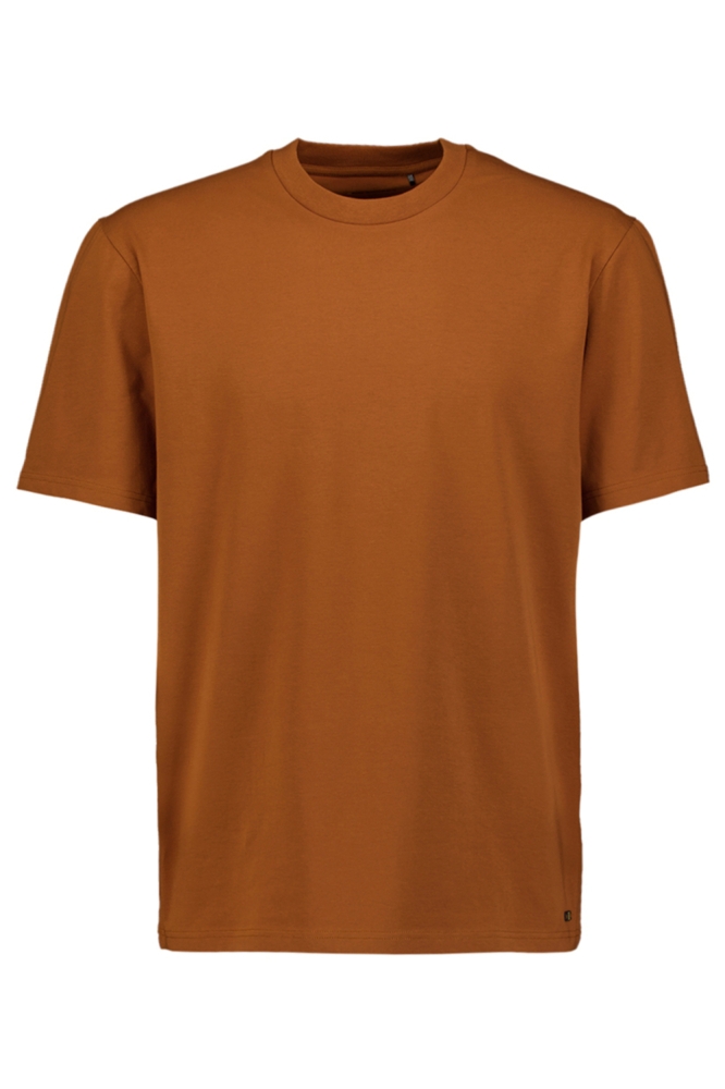 NO-EXCESS bruine heren t-shirt | Vooraanzicht