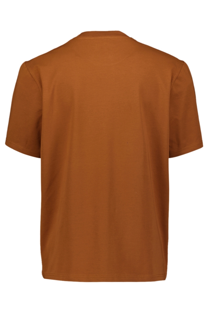 NO-EXCESS bruine heren t-shirt | Achteraanzicht