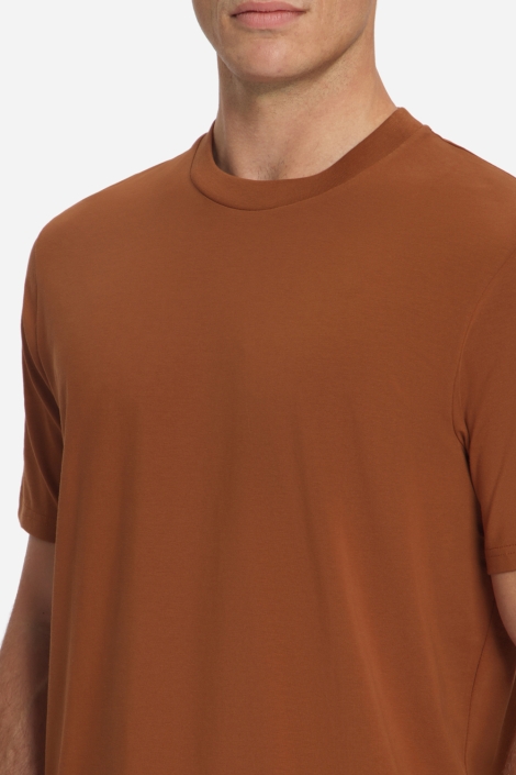 NO-EXCESS bruine heren t-shirt | Close up