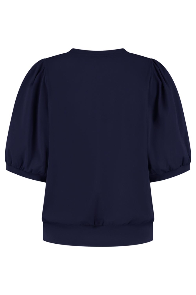Lady Day blauwe dames t-shirt | Achteraanzicht