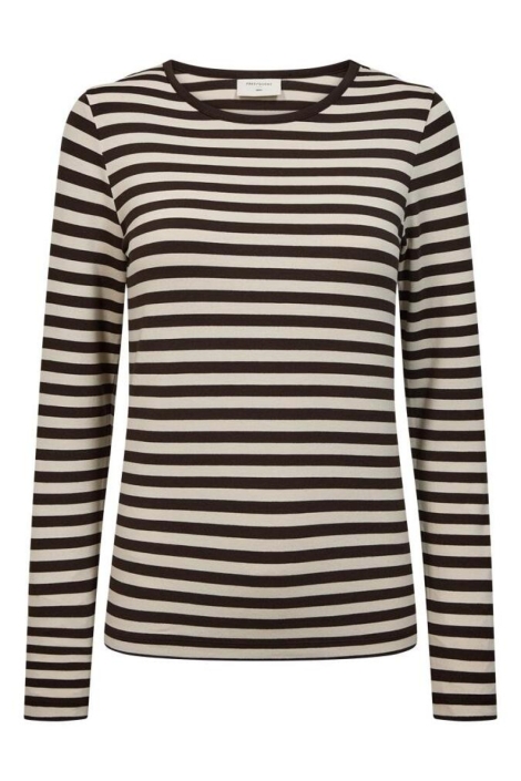 Freequent bruine dames t-shirt | Vooraanzicht