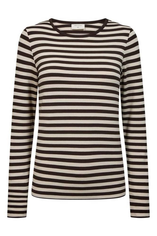 Freequent bruine dames t-shirt | Vooraanzicht