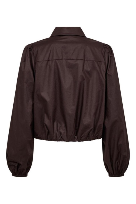 Freequent bruine dames blouse | Achteraanzicht