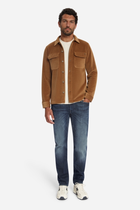 NO-EXCESS bruine heren overhemd | Model