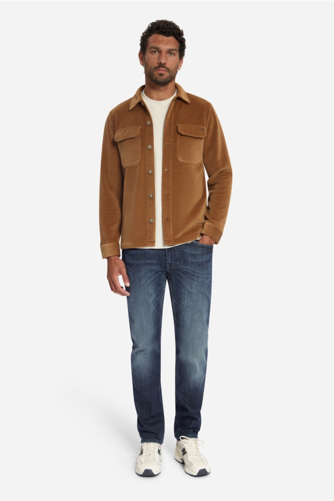 NO-EXCESS bruine heren overhemd | Model