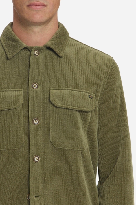 NO-EXCESS groene heren overhemd | Close up