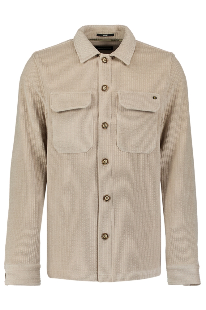 NO-EXCESS beige heren overhemd | Vooraanzicht