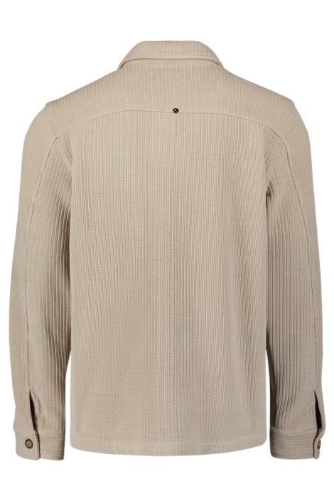 NO-EXCESS beige heren overhemd | Achteraanzicht