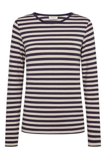 Freequent T-shirt FQLIANA TEE 207833 NIGHTSHADE W MOONBEAM