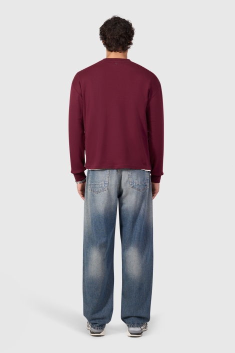 Pure Path bordeaux heren t-shirt | Model