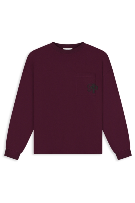 Pure Path bordeaux heren t-shirt | Vooraanzicht