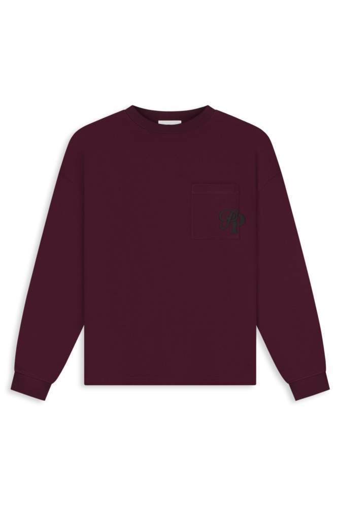 Pure Path bordeaux heren t-shirt | Vooraanzicht
