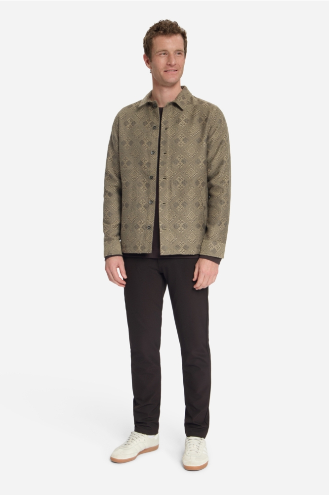 NO-EXCESS taupe heren overhemd | Model