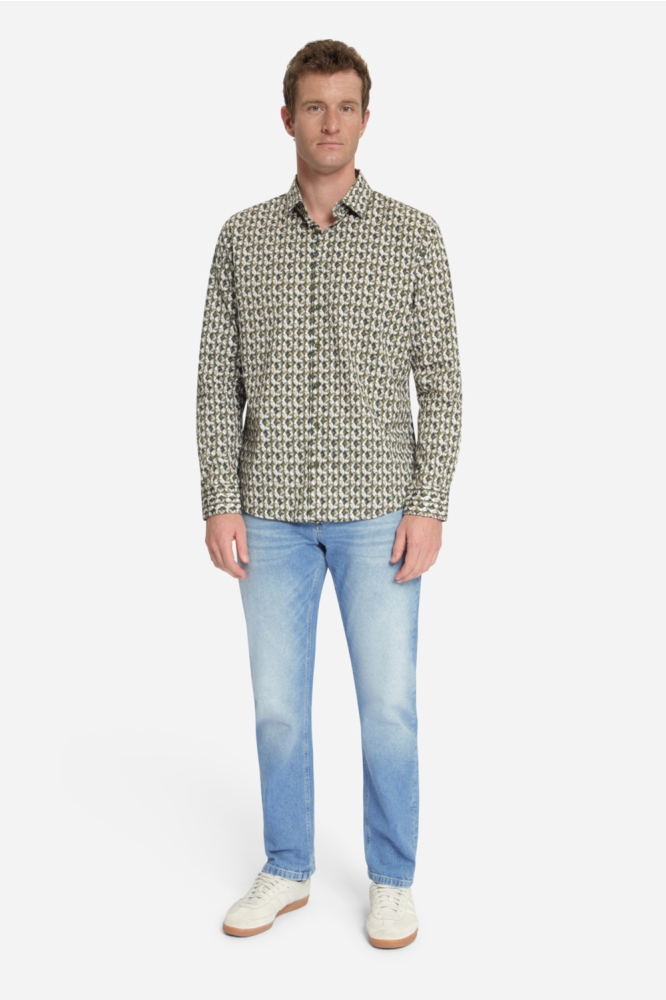 NO-EXCESS groene heren overhemd | Model