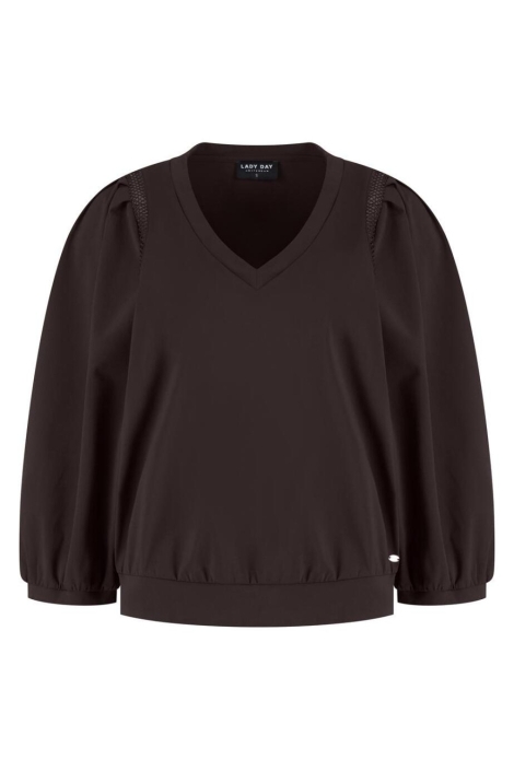 Lady Day bruine dames blouse | Vooraanzicht