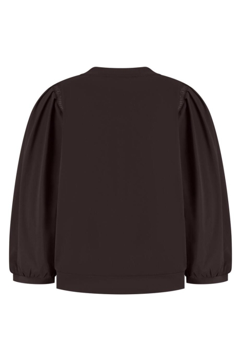 Lady Day bruine dames blouse | Achteraanzicht