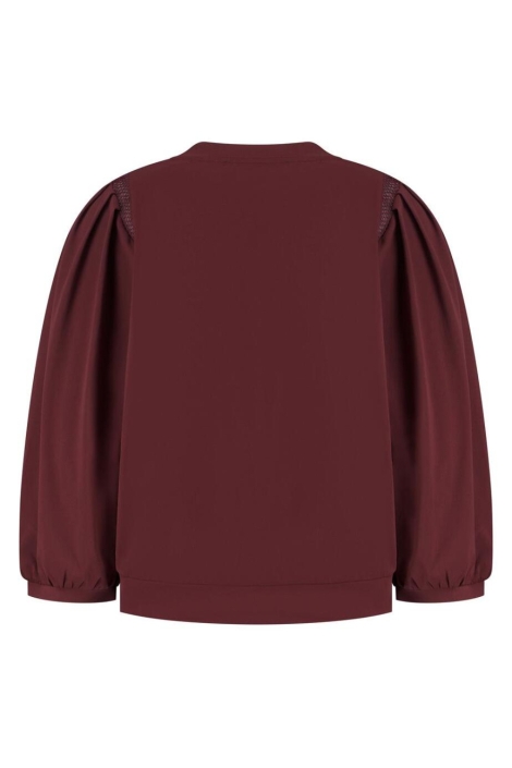Lady Day bordeaux dames blouse | Achteraanzicht