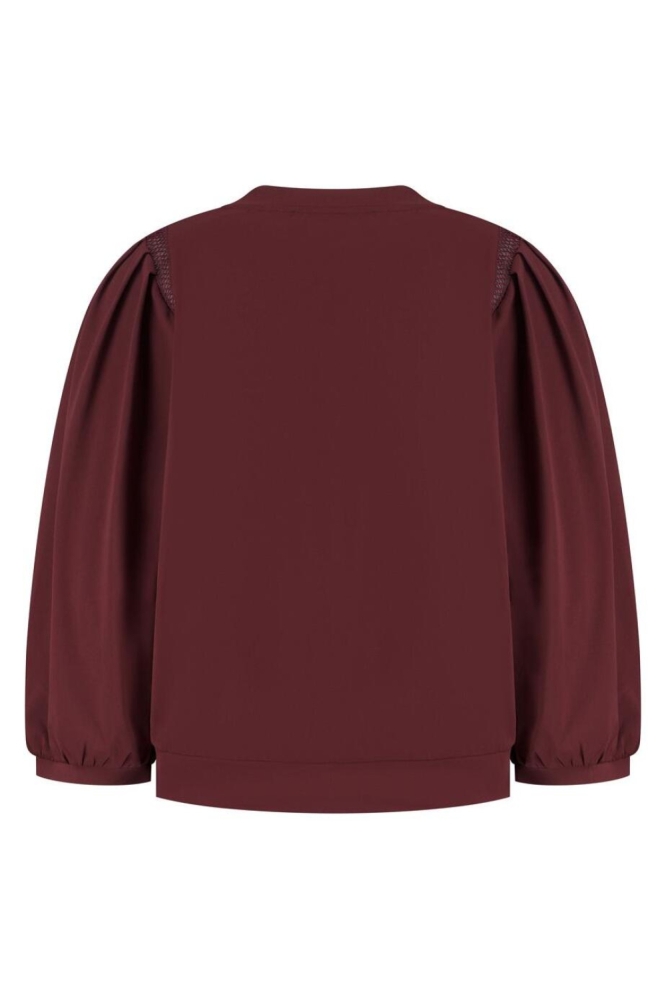 Lady Day bordeaux dames blouse | Achteraanzicht