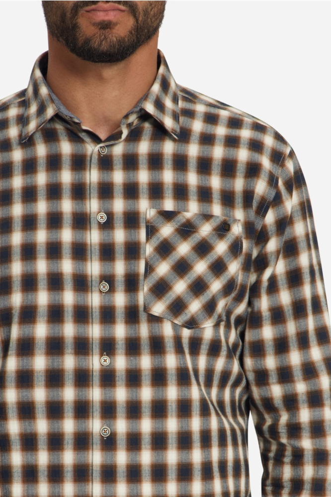 NO-EXCESS camel heren overhemd | Close up