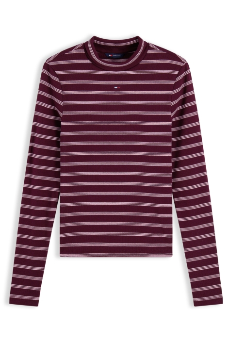 Tommy Jeans paarse dames t-shirt | Vooraanzicht