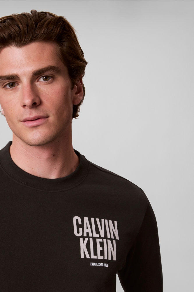 Calvin Klein zwarte heren t-shirt | Close up