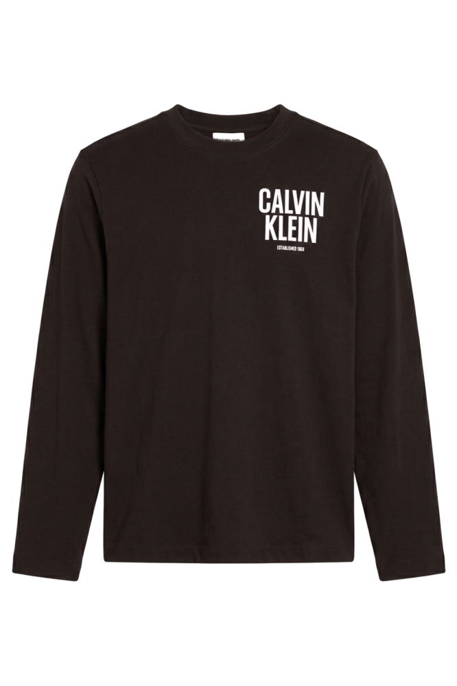 Calvin Klein zwarte heren t-shirt | Vooraanzicht