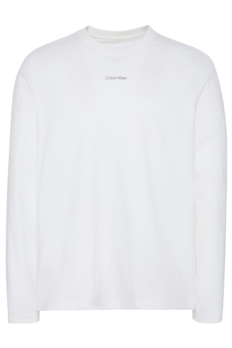 Calvin Klein witte heren t-shirt | Vooraanzicht