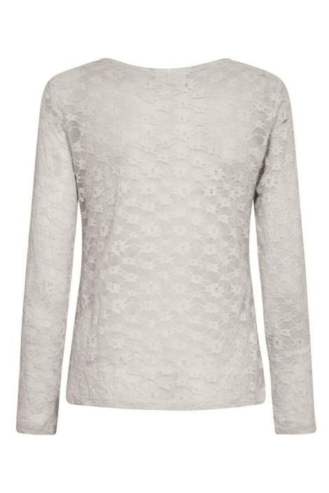 Freequent beige dames top | Achteraanzicht
