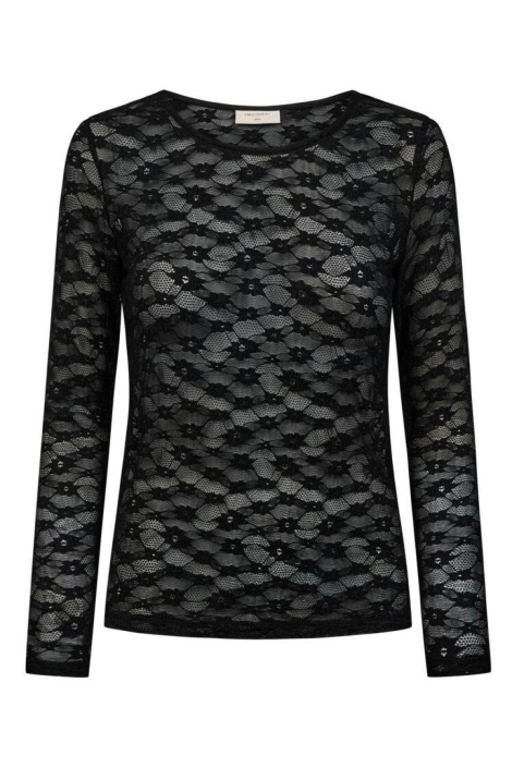 Freequent zwarte dames top | Vooraanzicht